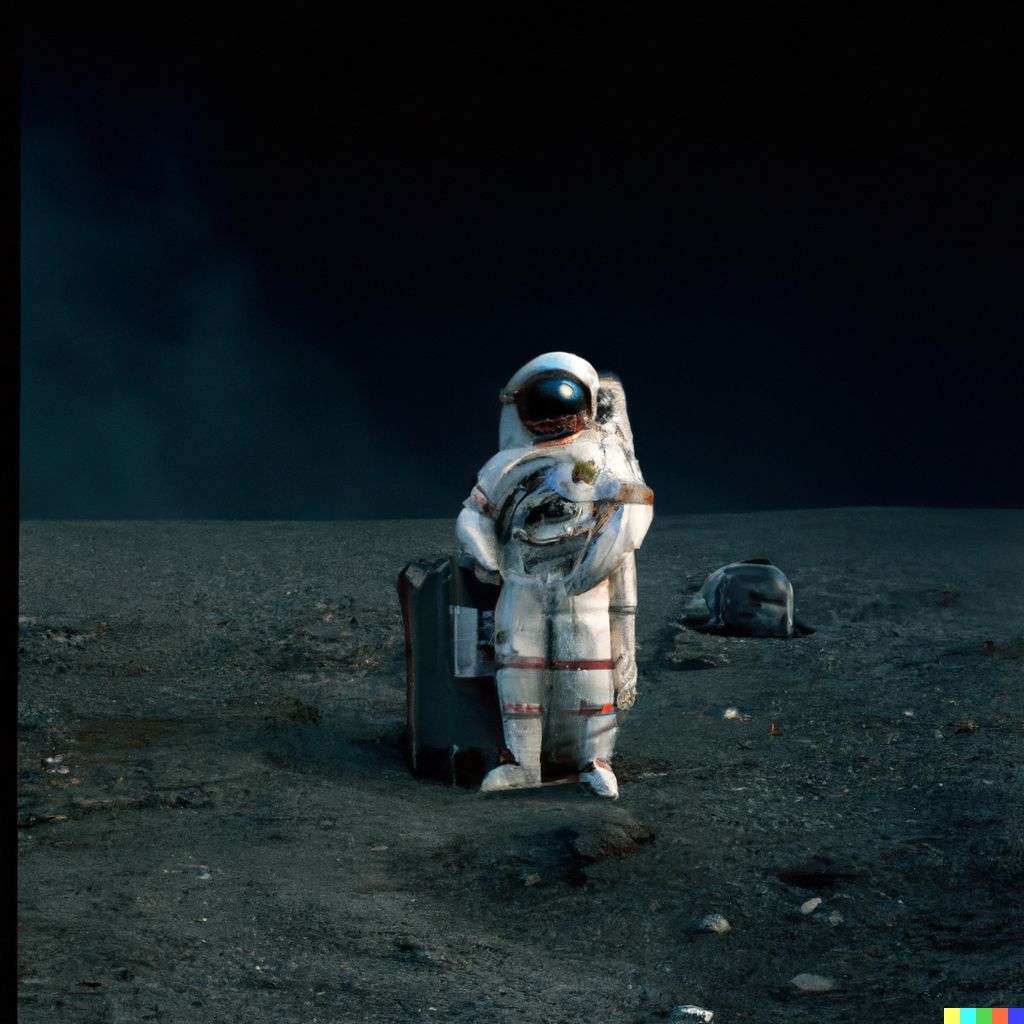 an astronaut, photograph taken by Gregory Crewdson